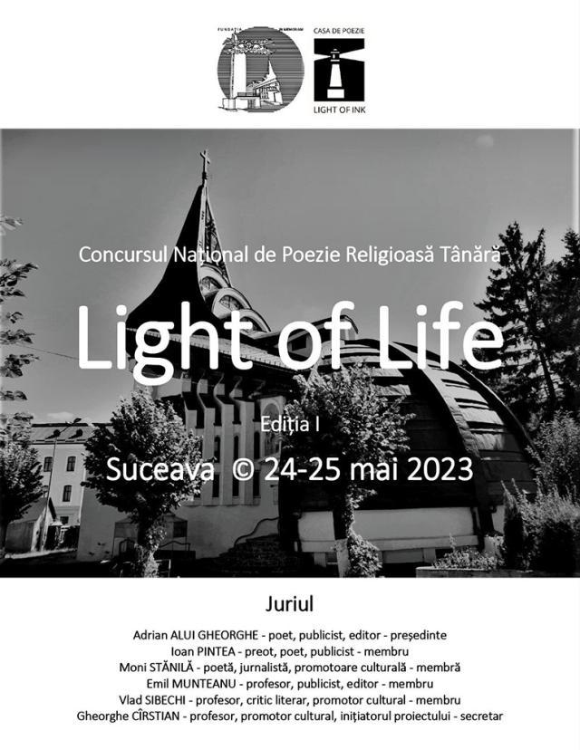 S-a prelungit termenul de înscriere la Concursul Național de Poezie Religioasă Tânără „Light of life”, ediția I