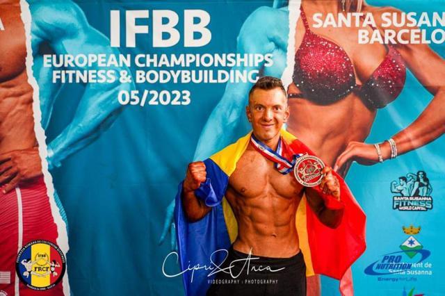 Andrei Cîmpan, medalie de bronz la Campionatul European de Culturism