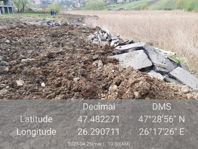 Deșeuri din construcții, abandonate în dispreț față de lege