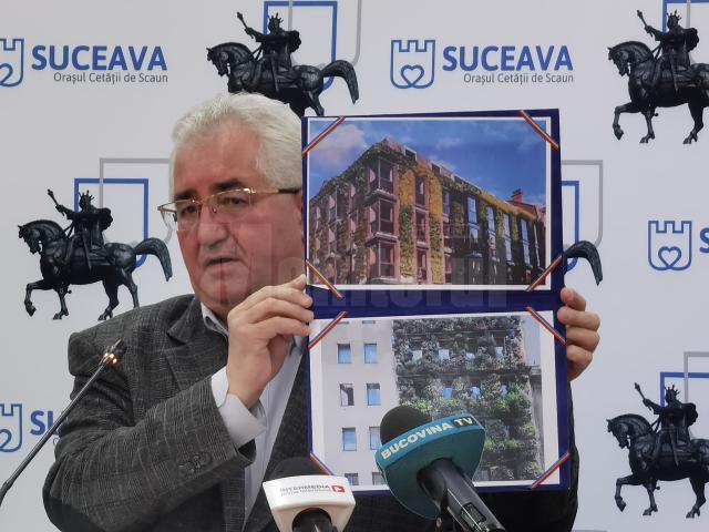 Fațade cu plante verzi pentru clădirile din centrul Sucevei, propuse în cadrul Comisiei de Estetică în Urbanism, recent întrunită