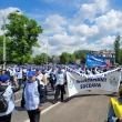 Peste 250 de angajați din școlile sucevene au protestat la București