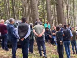Activiștii de mediu și membrii Delegației Parlamentului European în teren, în județul Suceava