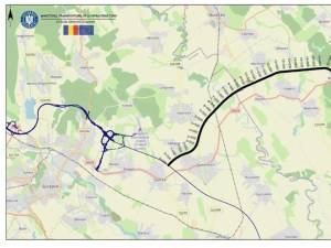Harta drumului expres pe patru benzi Suceava – Botoșani