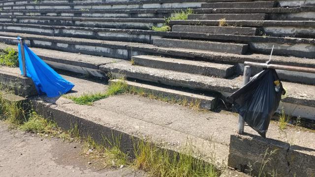 Stadionul ”Nada Florilor” din Fălticeni, o ruină