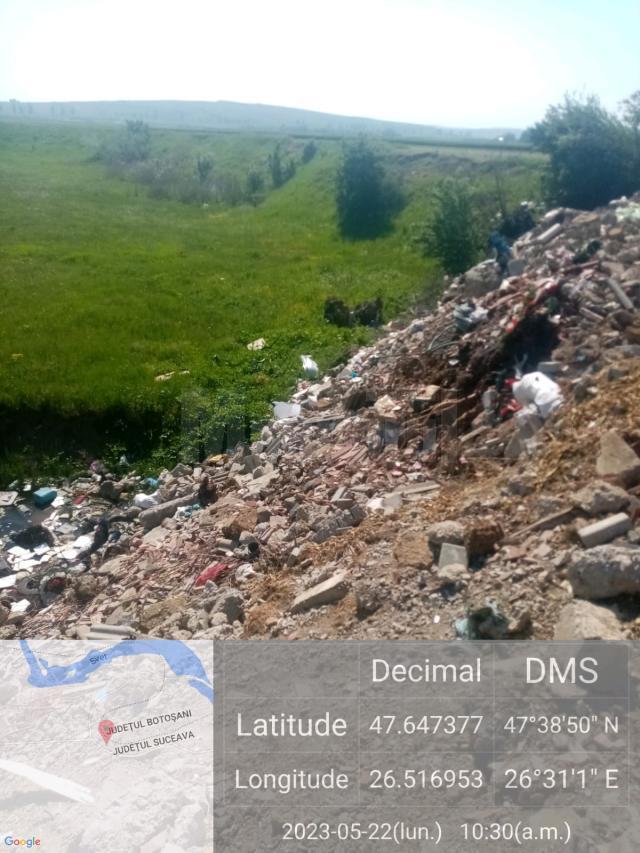 Plângere penală pentru cantități mari de gunoaie aruncate și îngropate la Verești