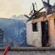 Casa afectată de incendiu