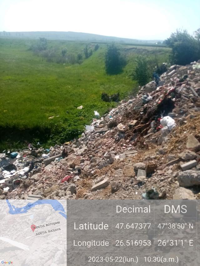 Plângere penală pentru cantități mari de gunoaie aruncate și îngropate la Verești