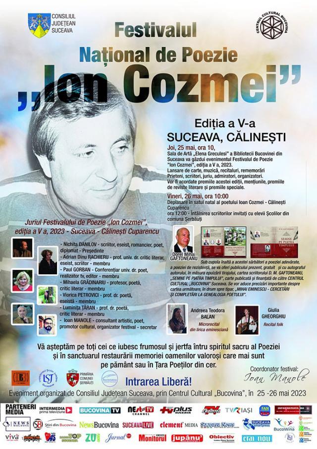 Festivalul Național de Poezie „Ion Cozmei”, ediția a V-a, și-a ales câștigătorii