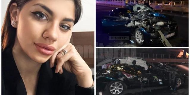Avocata Diana Gușan care a murit în accidentul din august 2020 și cum arăta după impact mașina în care se afla. Foto clujust.ro