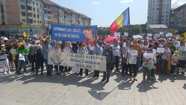 A treia zi de proteste în stradă la Suceava