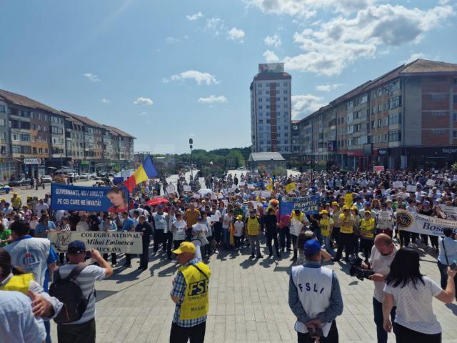 A treia zi de proteste în stradă la Suceava