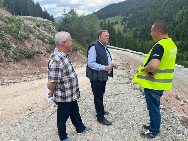 Președintele CJ Suceava a inspectat șantierul drumului Panaci – Bilbor