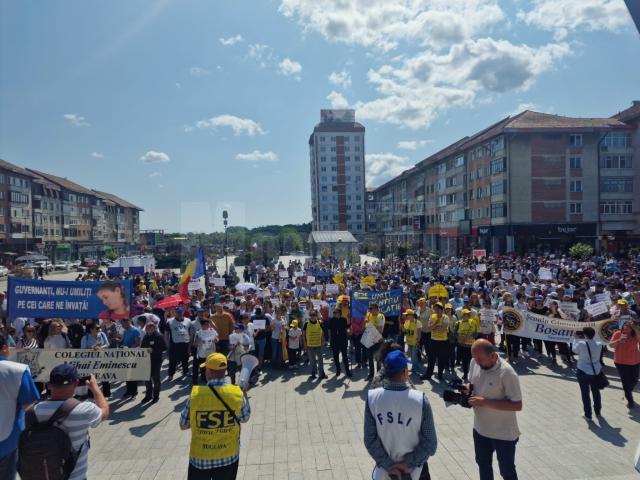 Protestul de marți, 30 mai, din centrul Sucevei