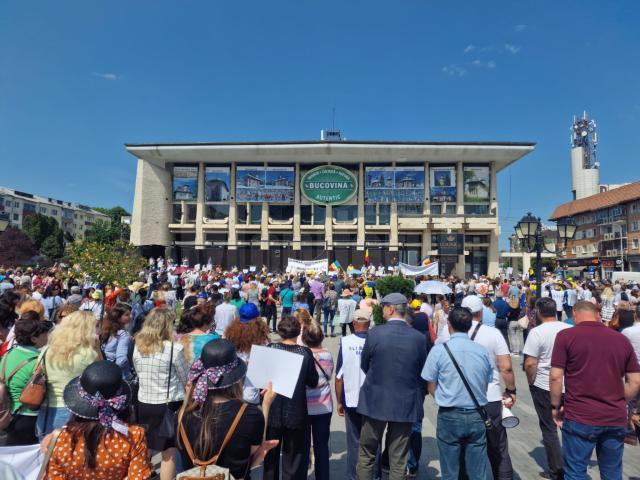 Protestul de marți, 30 mai, din centrul Sucevei