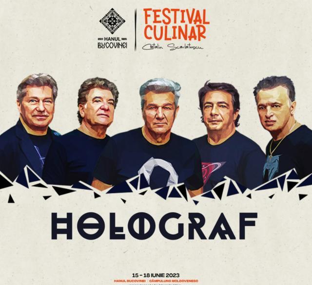 Trupa Holograf va oferi un concert live în cadrul primei ediții a Festivalului Culinar Cătălin Scărlătescu