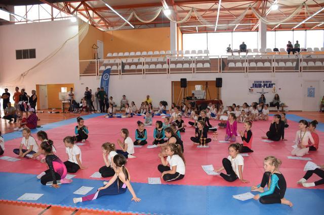Peste 100 de eleve s-au întrecut în concursul de gimnastică