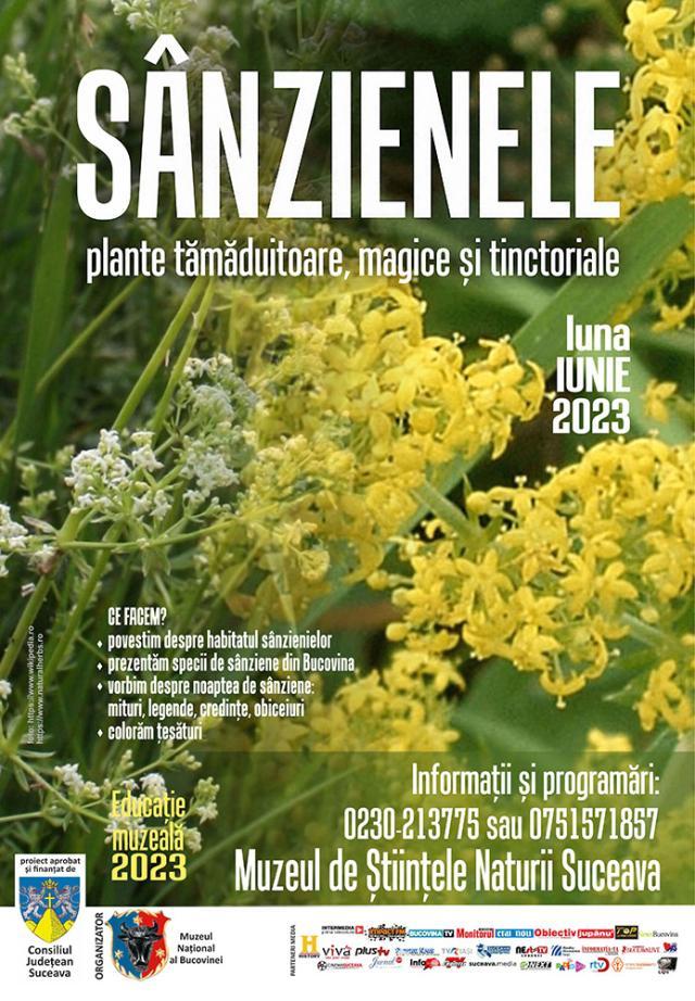 „Sânzienele – plante tămăduitoare, magice și tinctoriale”, la Muzeul de Științele Naturii