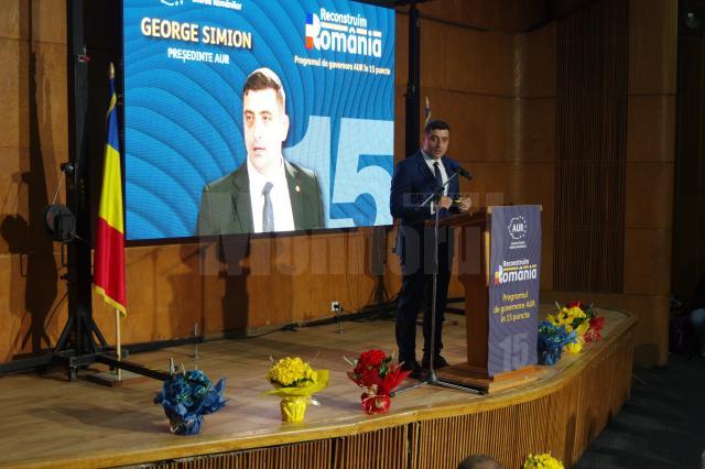 George SImion vrea ca AUR să obțină un scor de peste 50% la următoarele alegeri parlamentare