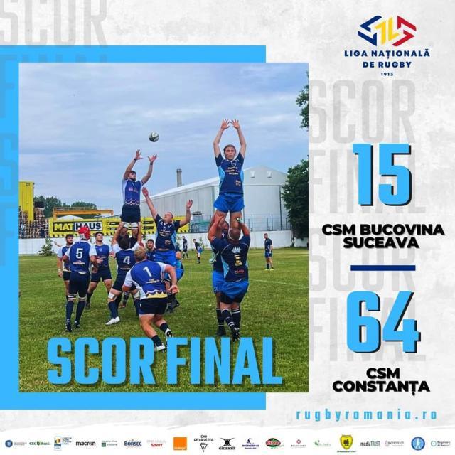 Rugby CSM Bucovina Suceava rezultat