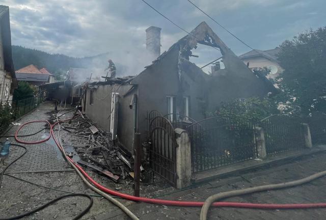 Incendiu puternic la o gospodărie din Vama