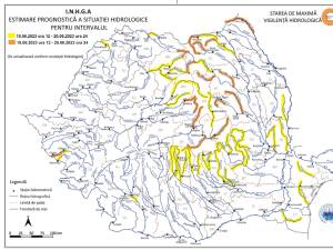 Cod galben și portocaliu pe râurile din Suceava în perioada 19-20 iunie