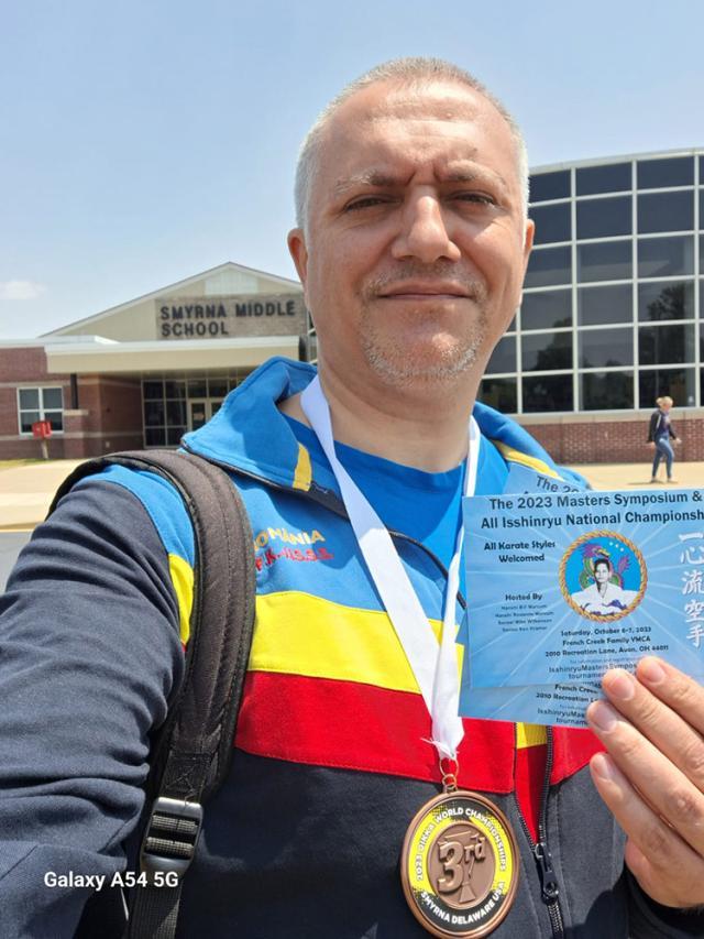 Sensei George Crăciunescu a obținut medalia de bronz