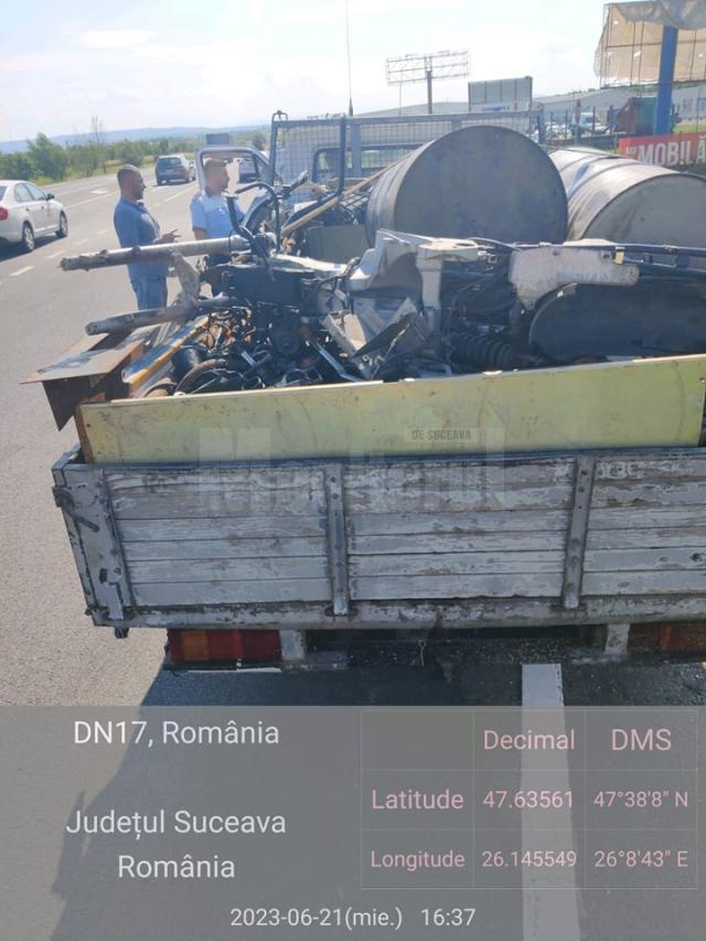 Transportul de deșeuri de fier fără documnete de proveniență și de transport duce la confiscarea mijlocului de transport
