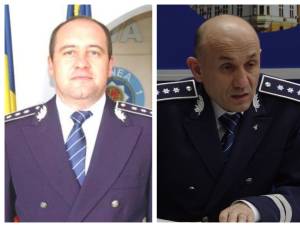 Comisarul-șef Florin Poenari și comisarul-șef Adrian Buga