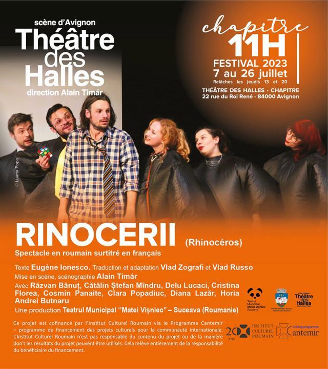 Actori ai Teatrului „Matei Vișniec” Suceava, prezenți cu două spectacole la Festivalul Internațional de Teatru de la Avignon
