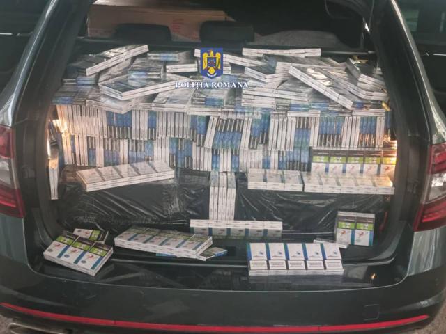 Urmărire pe șoseaua de centură a Sucevei după o maşină burduşită cu ţigări de contrabandă