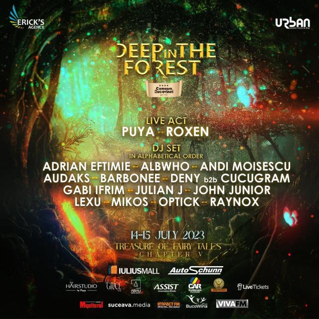 Festivalul „Deep in the forest”, din 14, 15 iulie, de la Corlata