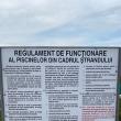 Panouri de avertizare, cu regulamentul de la ștrand