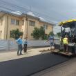 Primarul Eduard Dziminschi inspectează zilnic lucrările din comună