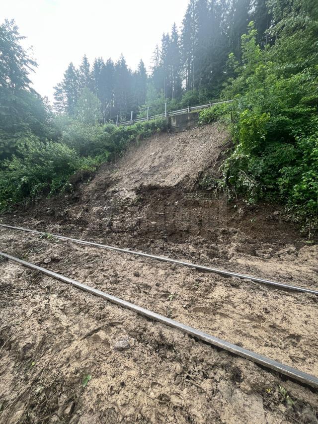 Alunecare de teren în zona Pojorâta- Sadova