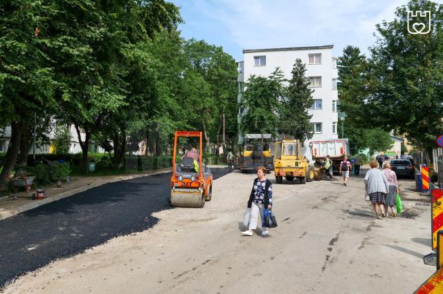 Lucrări de modernizare stradală, cu parcări de reședință și amenajare de spații verzi, în zona Pieței George Enescu