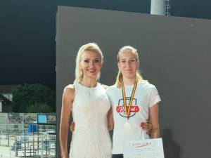 Antrenoarea Erzilia Țâmpău și atleta Talida Sfarghiu
