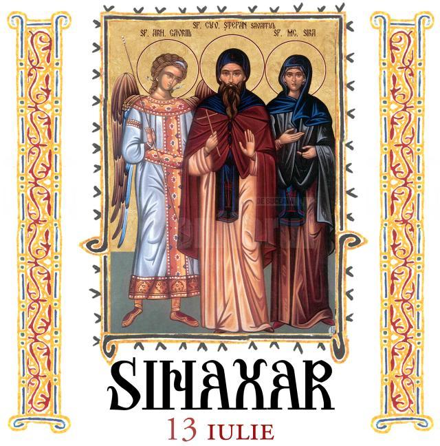 Sinaxar 13 iulie 2023