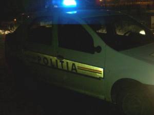 Mașină de poliție noaptea