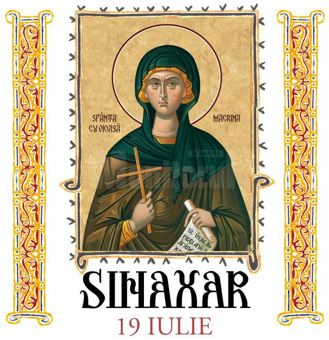 Sinaxar 19 iulie 2023