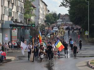 Procesiune religioasă la Fălticeni, de ziua Sfântului Ilie