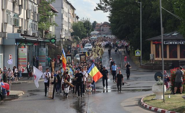 Procesiune religioasă la Fălticeni, de ziua Sfântului Ilie