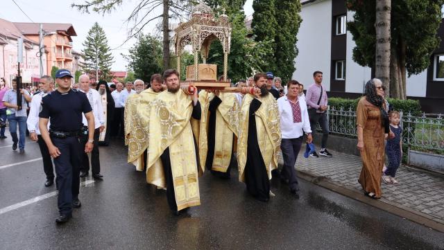 Procesiune religioasă la Fălticeni, de ziua Sfântului Ilie