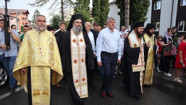 Procesiune religioasă la Fălticeni, de ziua Sfântului Ilie