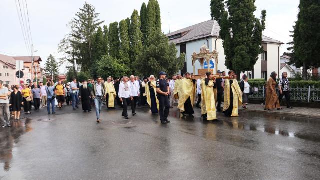 Procesiune religioasă la Fălticeni, de ziua Sfântului Ilie