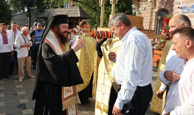 Procesiune religioasă la Fălticeni, de ziua Sfântului Ilie