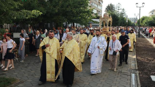 Procesiune religioasă la Fălticeni, de ziua Sfântului Ilie