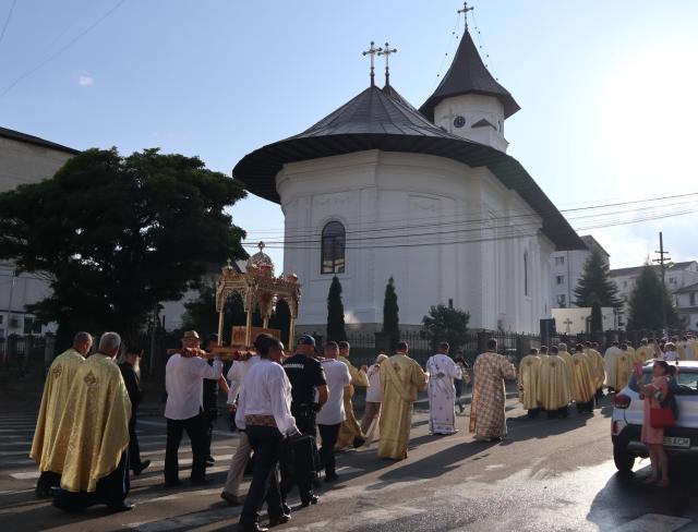 Procesiune religioasă la Fălticeni, de ziua Sfântului Ilie