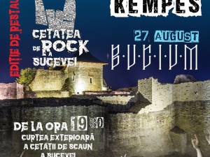 Muzică rock cu KEMPES și BUCIUM, pe zidurile Cetății de Scaun a Sucevei