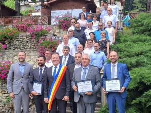 Simpozionul Internațional "Viitorul Comun în Spațiul Comunității  Europene" organizat de Primăria Slănic Moldova,cu primari și parlamentari din România și Republica Moldova.