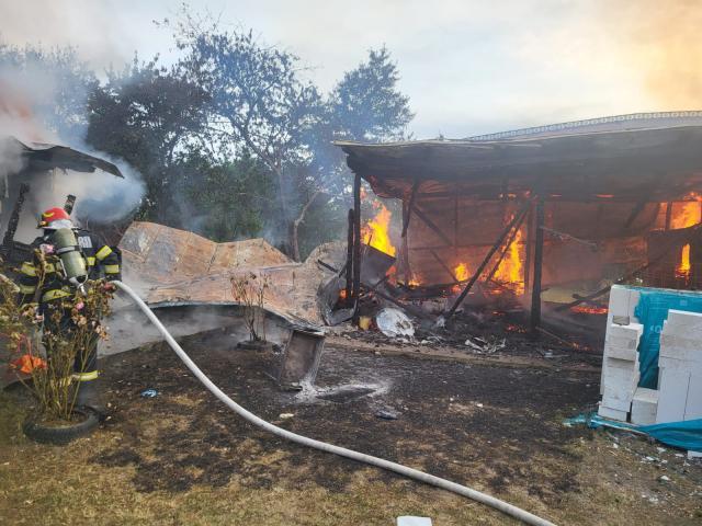 Casa grav afectată de incendiul de la Horodniceni